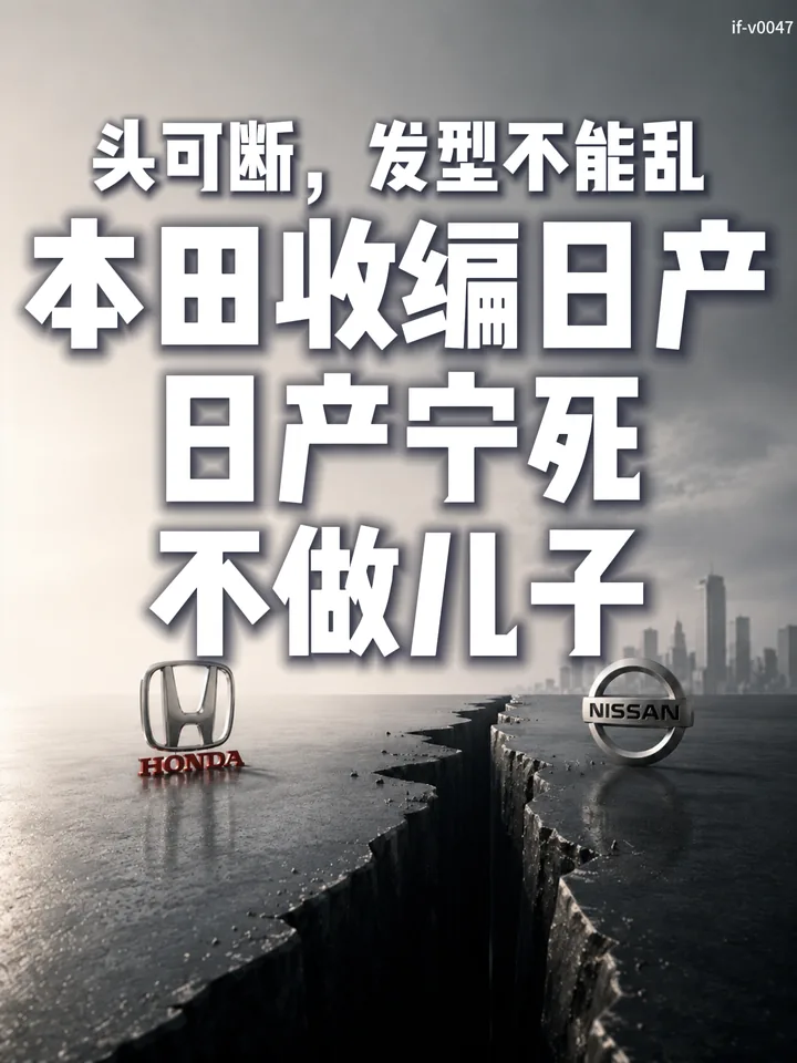IF-V0047 头可断，发型不能乱：本田收编日产，日产宁死不做儿子 视频封面